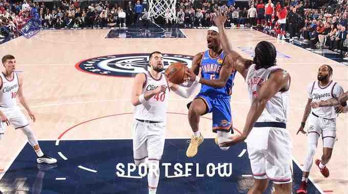 Oklahoma City Thunder vs LA Clippers Match Player Stats