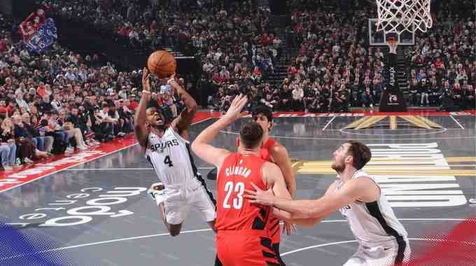 Portland Trail Blazers vs San Antonio Spurs Match Player Stats